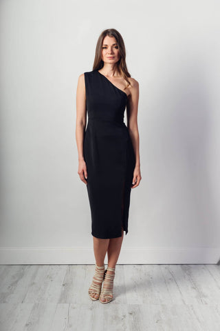 Oblique One Shoulder Dress